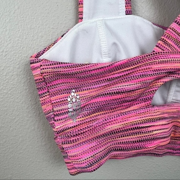 Free People Movement Roll Out Pink Combo Sports Bra - Picture 4 of 6